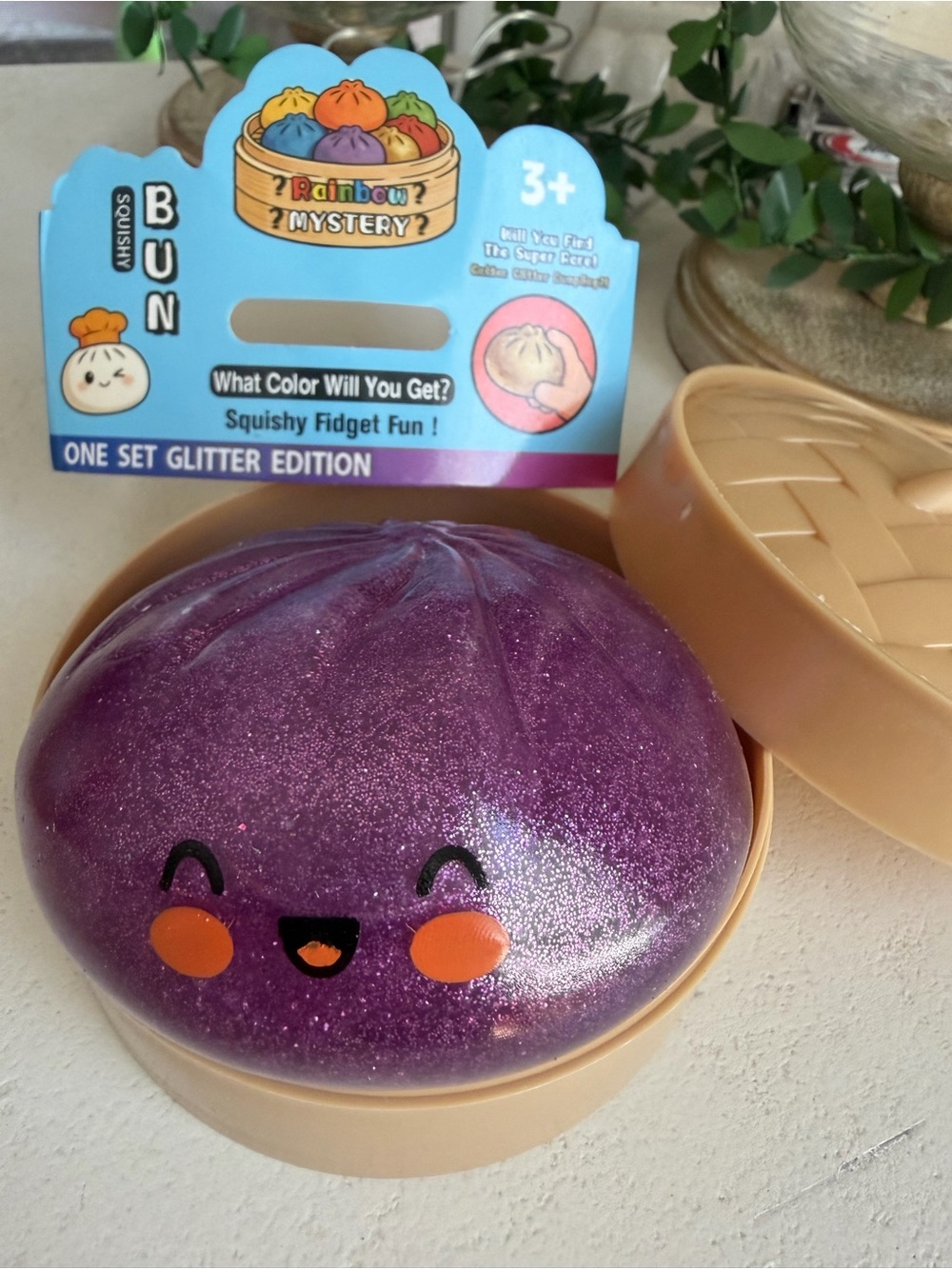 Glitter Purple Squishy Dumpling